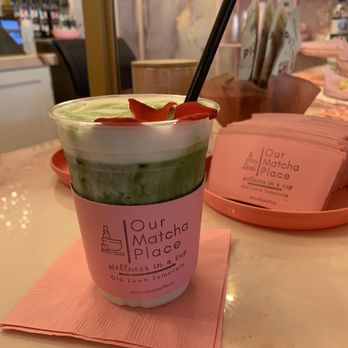 Our Matcha Place - Lebanese Rose Water Matcha Latte - Coffee & Tea Near Me - Temecula, California