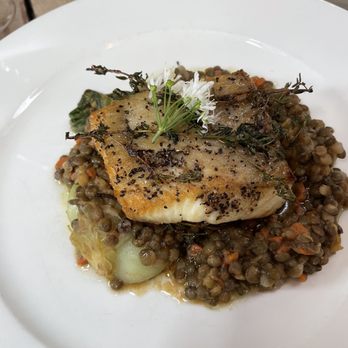 The Shed - Cod and lentils - British Near Me - London, XGL The Shed - Cod and lentils - British Near Me - London, XGL