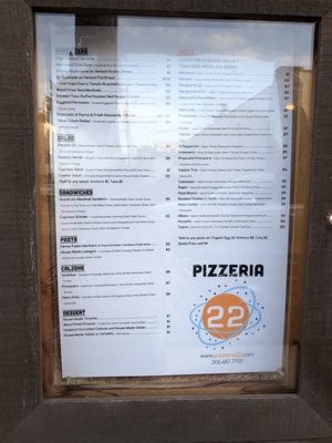 Menu photo 2 Pizzeria 22 Seattle, WA