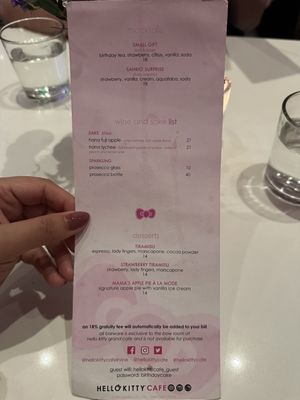Menu photo 1 Hello Kitty Cafe Irvine, CA