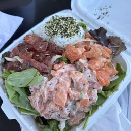 Garlic Salmon, Miso Salmon, Shoyu (Ahi)