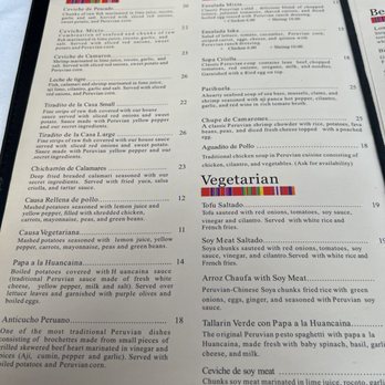 Inka Peruvian Cuisine - Menu - Peruvian Near Me - Palm Springs, California Inka Peruvian Cuisine - Menu - Peruvian Near Me - Palm Springs, California