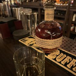 Windsor Block Bar - Blantons 1oz. They had straight from the barrel, but this is just regular single barrel.