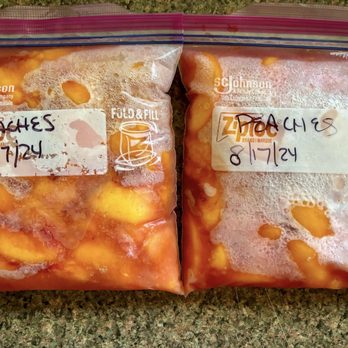 Schwebach Farm - Peaches ready for freezing - Farmers Market Near Me - Moriarty, New Mexico