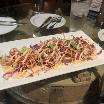 The Cave - Salmon tacos- very oily - Wine Bars Near Me - Ventura, California The Cave - Salmon tacos- very oily - Wine Bars Near Me - Ventura, California