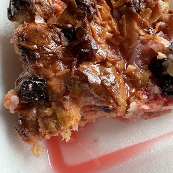 Caribbean Fusion Restaurant - Coconut Rum, Rasins and cherry bread pudding with Rum Sauce - Caribbean Near Me - Simpsonville, South Carolina Caribbean Fusion Restaurant - Coconut Rum, Rasins and cherry bread pudding with Rum Sauce - Caribbean Near Me - Simpsonville, South Carolina