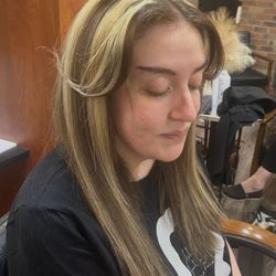 The Do Crew Salon - Today we did a blowout style. You would never know we have extremely unmanageable curly hair underneath!