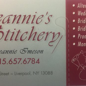 Jeannie's Stitchery - Sewing & Alterations Near Me - Liverpool, New York Jeannie's Stitchery - Sewing & Alterations Near Me - Liverpool, New York