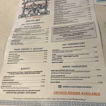 Zorba's Greek Restaurant - Menu as of 12/21/25 - Pizza Near Me - Columbia, South Carolina Zorba's Greek Restaurant - Menu as of 12/21/25 - Pizza Near Me - Columbia, South Carolina