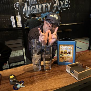The Mighty Axe - The birthday boy - Axe Throwing Near Me - Oxnard, California