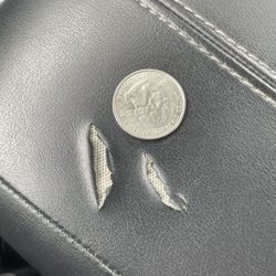 Bz Auto Upholstery - Close up rip