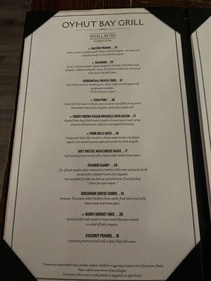 Menu photo 7 Oyhut Bay Grill Ocean Shores, WA