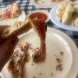 super soggy pizza and it came out this way super soggy pizza and it came out this way
