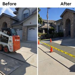 GHR Masonry & Concrete - Lifted concrete driveway panel replacement