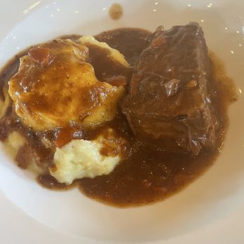 Spruce on Blackbridge - Short Rib (with mashed potatoes, did not come with roasted carrots as listed on menu) - Mediterranean Near Me - York, Pennsylvania Spruce on Blackbridge - Short Rib (with mashed potatoes, did not come with roasted carrots as listed on menu) - Mediterranean Near Me - York, Pennsylvania