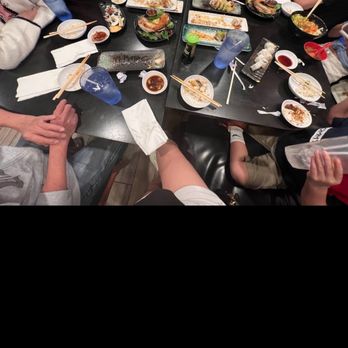 Hinata Sushi  - Looks how we have to sit for 9 people - Sushi Bars Near Me - Lemon Grove, California