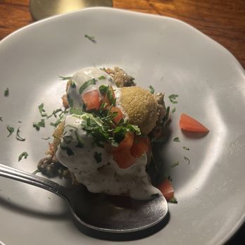 Qanoon - Mujaddara Croquette - Middle Eastern Near Me - New York, New York