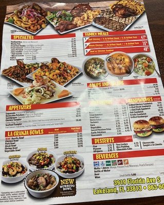 Menu photo 4 La Granja Lakeland, FL Menu photo 4 La Granja Lakeland, FL