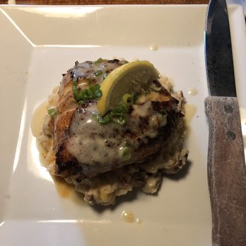 The Half Shell - Blackened triple tail with low country risotto. - Seafood Near Me - Saint Simons Island, Georgia The Half Shell - Blackened triple tail with low country risotto. - Seafood Near Me - Saint Simons Island, Georgia