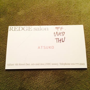 Redge Salon - Atsuko is the person of interest. - Hair Salons Near Me - New York, New York Redge Salon - Atsuko is the person of interest. - Hair Salons Near Me - New York, New York