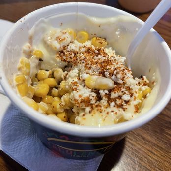 Tacolandia - Elotes Preparado The corn wasn't crunchy, but the flavor was delicious. I'd probably order this over the grilled corn (elote asado). - Tacos Near Me - Louisville, Kentucky Tacolandia - Elotes Preparado The corn wasn't crunchy, but the flavor was delicious. I'd probably order this over the grilled corn (elote asado). - Tacos Near Me - Louisville, Kentucky