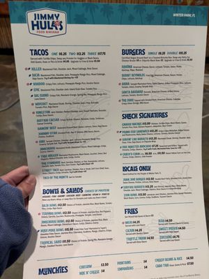 Menu photo 2 Jimmy Hula's Winter Park, FL