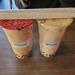 Pearl Milk Tea and Green Milk Tea