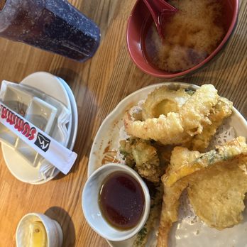 Summa Sushi - Mixed tempura, miso soup, coke with lemon kuz DUH - Japanese Near Me - Fontana, California Summa Sushi - Mixed tempura, miso soup, coke with lemon kuz DUH - Japanese Near Me - Fontana, California