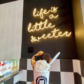 Little Sweet - Their waffle icecream with boba! - Bubble Tea Near Me - San Francisco, California Little Sweet - Their waffle icecream with boba! - Bubble Tea Near Me - San Francisco, California