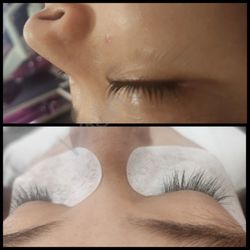 Bad Ass Babe - Lash lift before and after