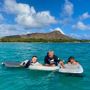 E Foil Waikiki - My 2 kids and father in his 70s all got up and foiling in our first lesson with Danny, Ben and Jake from EFoil Waikiki - Surfing Near Me - Honolulu, Hawaii E Foil Waikiki - My 2 kids and father in his 70s all got up and foiling in our first lesson with Danny, Ben and Jake from EFoil Waikiki - Surfing Near Me - Honolulu, Hawaii