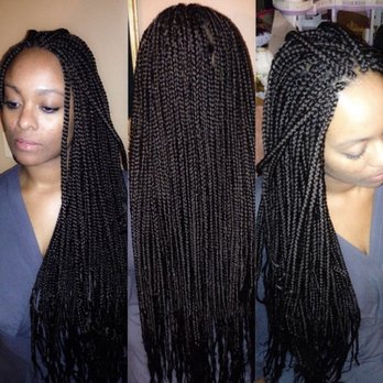 Jamilla  Braiding Co - Médium waist length box braids - Hair Extensions Near Me
