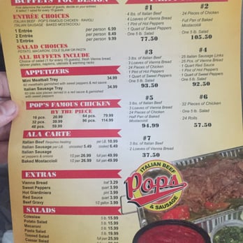 Pop's Beef - Shorewood - the menu - Italian Near Me - Shorewood, Illinois Pop's Beef - Shorewood - the menu - Italian Near Me - Shorewood, Illinois