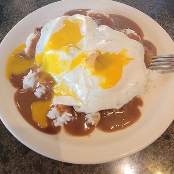 Liliha Bakery - Woops, broke my eggs before I took my picture, I was hungry! - Bakeries Near Me - Honolulu, Hawaii