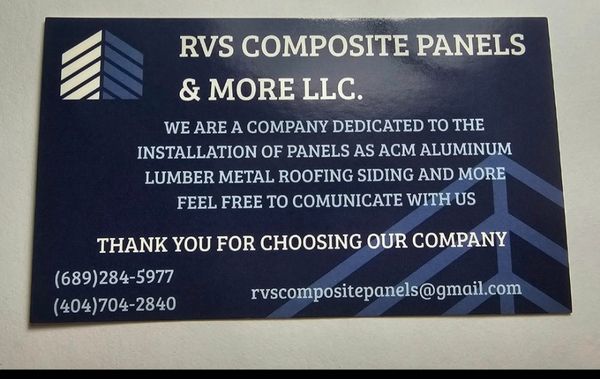 Rvs Composite Panels & More Logo