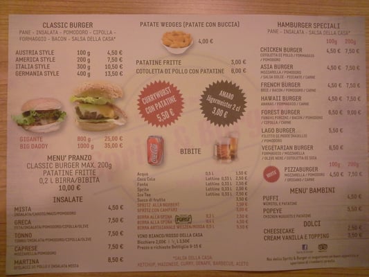 Menu photo 2 Spritz & Burger Desenzano del Garda, BS