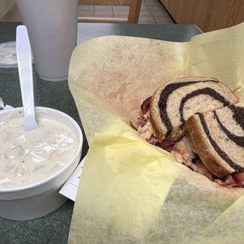 Brown Bag Deli - Clam chowder with pastrami on rye - Sandwiches Near Me - Alamogordo, New Mexico
