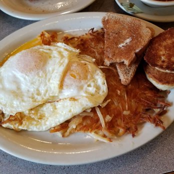 Ezzy's - 2 eggs over easy, hash browns, toast - Diners Near Me - Rochester, New York