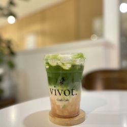 Vivot Craft Cafe - Guava matcha w coconut cream top! PTL !