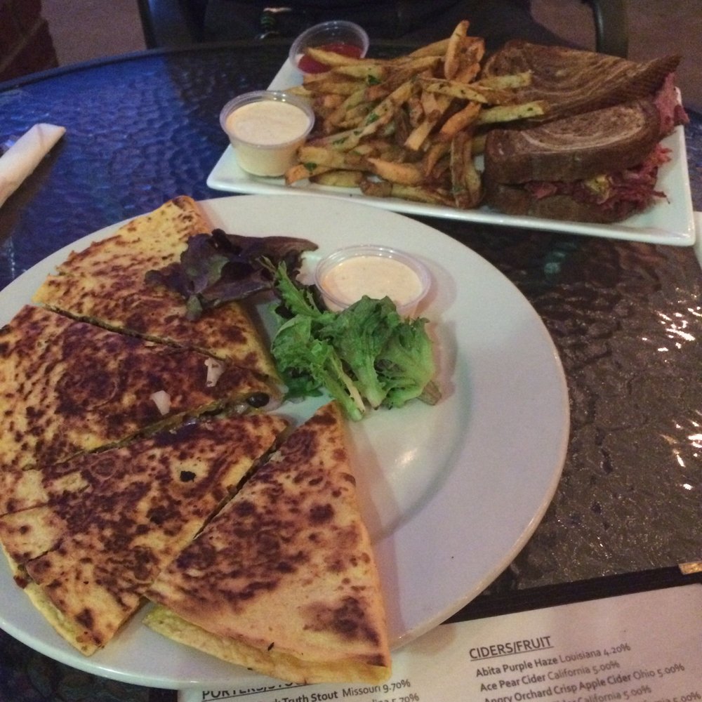 The String Bean - Bison quesadilla and the Reuben with duck fat fries. - Beer, Wine & Spirits Near Me - Belmont, North Carolina