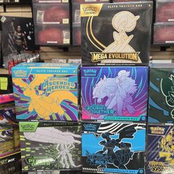 A nice selection of Pokemon boxes, packs and singles