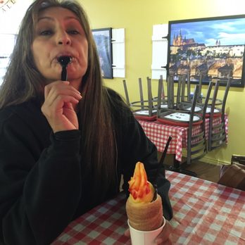 AZ Chimney Cakes - Dole whip inside a cinnamon sugar baked soft cone. - Chimney Cakes Near Me - Mesa, Arizona