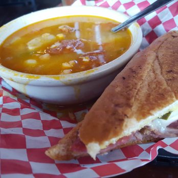 Gaspar's Grotto - Lunch special.  Half Cuban and bean soup.  SO GOOD. - Bars Near Me - Tampa, Florida