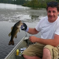 Ed Allen's Boats & Baits - 16.5 inch small mouth. No weights, hooked for weedless (Texas rig without weight)