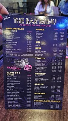 Menu photo 2 Miami Improv Comedy Club and Dinner Theater Doral, FL