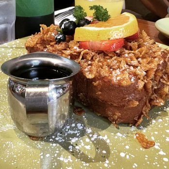 Berkeley Social Club - Mascarpone Blueberry stuffed Crunch French Toast - Breakfast & Brunch Near Me - Berkeley, California