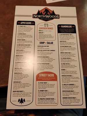 Menu photo 1 Northwoods Bar & Grill Elk River, MN Menu photo 1 Northwoods Bar & Grill Elk River, MN