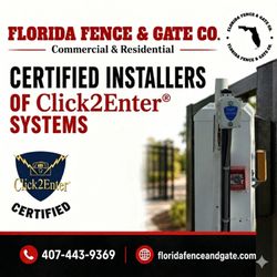 Florida Fence & Gate Co - We install Click2Enter Systems.