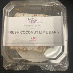 Touch A Heart - Baker's Heart Fresh Coconut Lime Bars