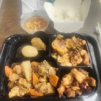 Dainty Cuisine - 4 item bento + rice + $1 for soup - Chinese Near Me - Cupertino, California Dainty Cuisine - 4 item bento + rice + $1 for soup - Chinese Near Me - Cupertino, California